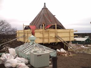 Repairs to clock tower 2010